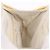 CHANEL Bolso Cinturón con Cadena de Piel de Cordero Blanco Oro CC Auth 189310A Dorado - vista 22