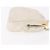 CHANEL Bolso Cinturón con Cadena de Piel de Cordero Blanco Oro CC Auth 189310A Dorado - vista 3