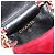 CHANEL Mini Mini Matelasse 7 Chain Shoulder Pouch Velor Red Gold CC Auth 189515 Rosso D'oro - vista 10