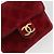 CHANEL Mini Mini Matelasse 7 Chain Shoulder Pouch Velor Red Gold CC Auth 189515 Rosso D'oro - vista 18