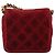 CHANEL Mini Mini Matelasse 7 Chain Shoulder Pouch Velor Red Gold CC Auth 189515 Rosso D'oro - vista 2