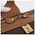 Céline CELINE Attache Case Macadam Canvas Trunk PVC Marrone Oro Auth 182603 D'oro - vista 20