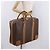 Céline CELINE Attache Case Macadam Canvas Trunk PVC Marrone Oro Auth 182603 D'oro - vista 28