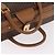 Céline CELINE Attache Case Macadam Canvas Trunk PVC Marrone Oro Auth 182603 D'oro - vista 8