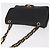 Borsa a Spalla con Catena BALLY in Pelle Nera e Oro Auth BA13679A Nero D'oro - vista 6
