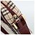 Borsa a Spalla BURBERRY Nova Check in Tela Beige Gold Auth 190290A D'oro - vista 10