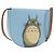 LOEWE Studio Ghibli My Neighbor Totoro Heel Pouch Pelle Blu Autentico 167429SM