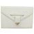Clutch SAINT LAURENT in pelle bianca e oro Auth 188300 Bianco D'oro - vista 13