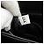 Borsa a Spalla con Catena PRADA in Pelle di Vitello Light Blue Silver Auth 189257V Argento Blu chiaro - vista 11