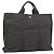 Hermès HERMES Her Line MM Handtasche Canvas Grau Silber Authentisch 189686 Braun