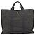 Hermès HERMES Her Line MM Handtasche Canvas Grau Silber Authentisch 189686 Braun - Ansicht 2