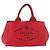 Borsa a mano PRADA Canapa MM in tela rossa Auth bs35937 Rosso - vista 13