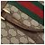 Bolsa de mão GUCCI GG Supreme Web Sherry Line PVC Bege Ouro Auth 187823 Dourado - vista 19