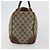Bolsa de mão GUCCI GG Supreme Web Sherry Line PVC Bege Ouro Auth 187823 Dourado - vista 4