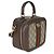 Borsa a mano mini Ophidia in tela GG Supreme Ebony e beige con tracolla Web Gucci Marrone - vista 4