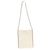 Tote plana Chanel White Quilted Calfskin Small Chain Beige - vista 2