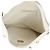 Tote plana Chanel White Quilted Calfskin Small Chain Beige - vista 5