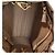 Mini tote Prada in pelle di vitello morbida beige scuro Triangolo Symbole Marrone - vista 5