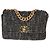 Bolso Chanel 19 Flap Chanel Quilted de Tweed Negro Multicolor Tamaño Medium - vista 8