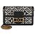 Louis Vuitton Dauphine Chain Wallet aus schwarzem und blauem Jacquard Since 1854