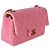 Timeless Borsa Chanel Pink Quilted Lambskin Rainbow Mini Rectangular Flap Bag Rosa - vista 3