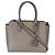 Prada Argilla Saffiano Soft Calfskin Small Top Handle Tote Marrone - vista 8