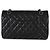 Timeless Borsa Chanel Black Quilted Lambskin Medium Classic Double Flap Nero - vista 2