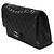 Timeless Borsa Chanel Black Quilted Lambskin Medium Classic Double Flap Nero - vista 3
