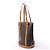 Bolsa de Ombro Louis Vuitton Bucket GM Monogram Canvas Marrom M42236 Bege - vista 2