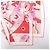 Foulard in seta Hermès Carré 90 "CA DECOIFFE" Rosa - vista 12