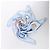 Foulard in seta Hermès Carré 90 "Nous Sommes Inséparables" blu - vista 13