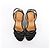 Hermès Sandali HERMES con zeppa in pelle e scamosciato neri, Taglia 37 EU Nero - vista 6