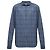 Autre Marque CC Collection Corneliani Dark Blue Patterned Shirt, Size 40 IT