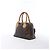 Borsa Louis Vuitton Manhattan PM Monogram Canvas Marrone M40026 Beige - vista 3