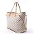 Borsa a spalla Louis Vuitton Neverfull GM Damier Azur Beige N51108 - vista 4