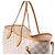 Borsa a spalla Louis Vuitton Neverfull GM Damier Azur Beige N51108 - vista 5