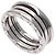 Bulgari Bvlgari B-zero1 3-Band Ring aus 18K Weißgold