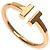 Anello T Wire di Tiffany & Co. in oro rosa 18K
