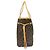 Borsa Tote Louis Vuitton Neverfull MM Monogram Marrone - vista 4