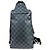 Borsa a tracolla Louis Vuitton Avenue Marrone Nero - vista 3