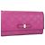 Cartera larga de cuero morado Gucci Púrpura