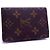 Tarjetero Monogram Louis Vuitton Castaño
