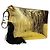 Clutch in pelle dorata Fendi D'oro