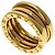 Bulgari Anello Bvlgari B-zero1 2-Band in oro giallo