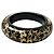 Louis Vuitton LOUIS VUITTON Bracelet Inclusion GM Bangle Noir M66254 Women's Black Golden