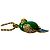 Collana Christian Dior Dior con motivo pappagallo e strass Blu D'oro Verde - vista 6