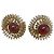 Autre Marque Dilip Jindal - Bijoux Coutuire - Coquillage Red Earrings