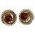 Autre Marque Dilip Jindal - Bijoux Coutuire - Coquillage Red Earrings - vista 4
