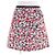 Falda de jacquard Monogram con ribete de cuero Louis Vuitton Negro Blanco Roja