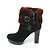 Autre Marque UGG SCARLETT Lammfell-Short-Boots Schwarz - Ansicht 4
